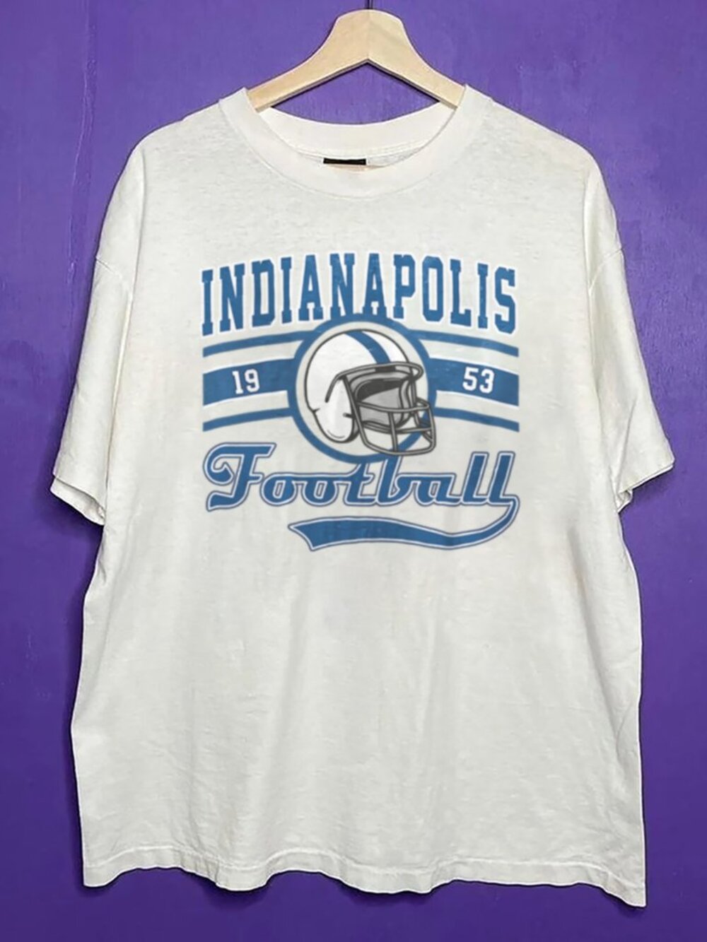 Vintage Indianapolis Football Shirt, 1953 Indianapolis Colts Football Shirt Tee